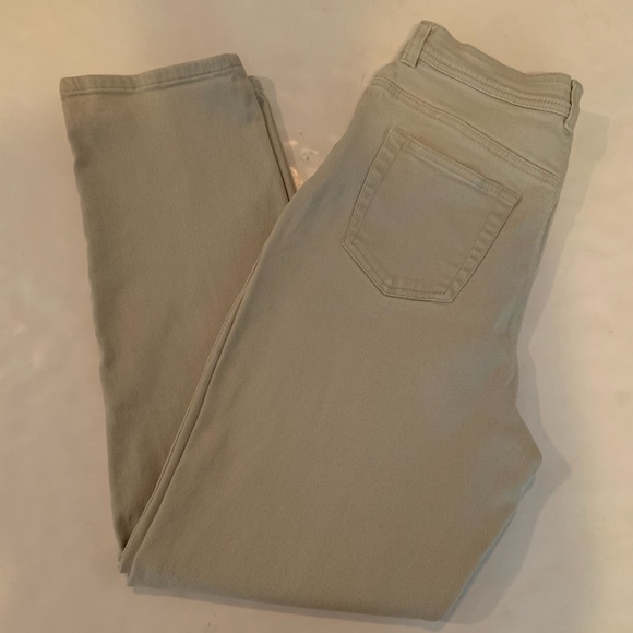 Vintage Gloria Vanderbilt Women's Light Gray Straight Leg Jeans Size 14 - Picture 1 of 9